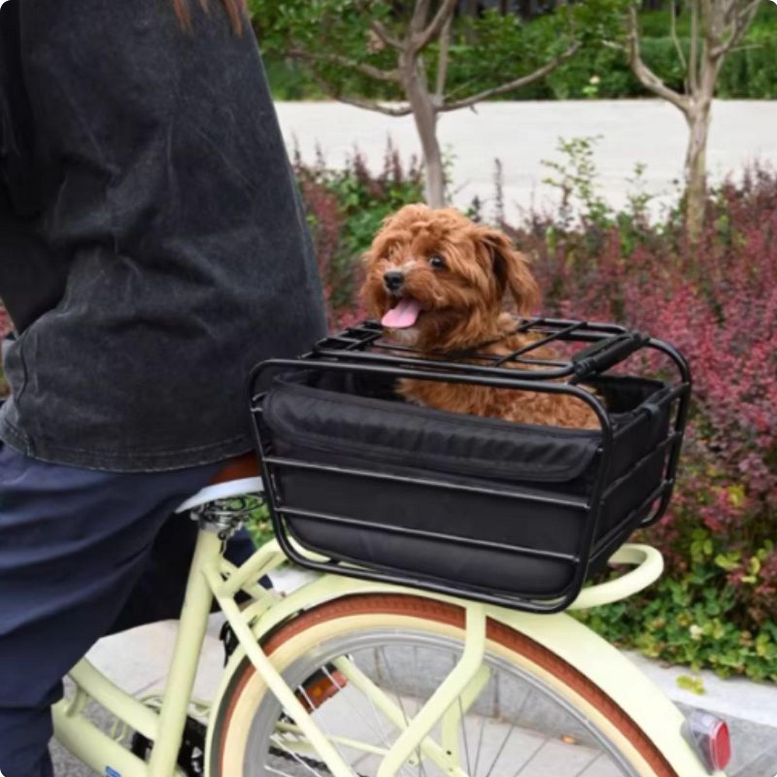 Mountain Biking With Dog - Köpek Askılı Bisiklet Sepeti Dağ Bisikleti