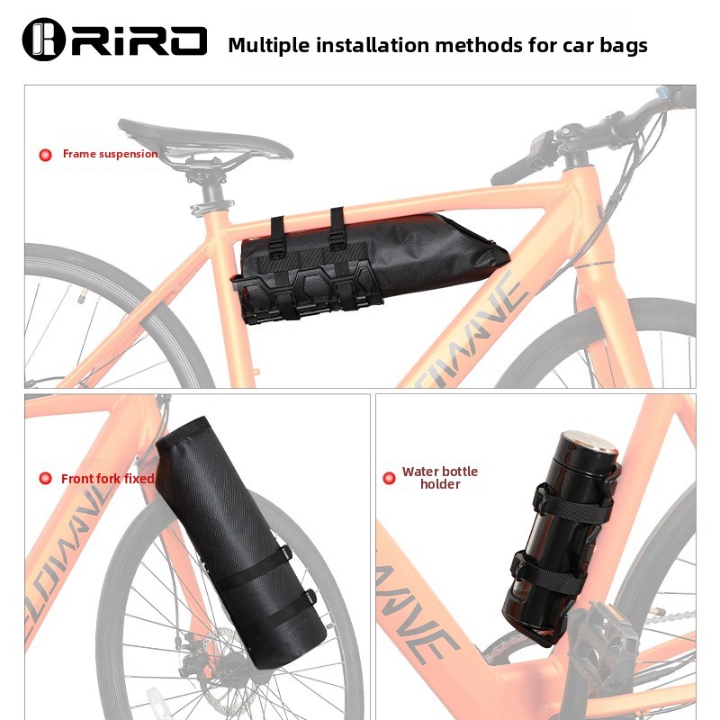Mountain Biking Bag - RIRO Bisiklet Çantası Çok Fonksiyonlu Çerçeve