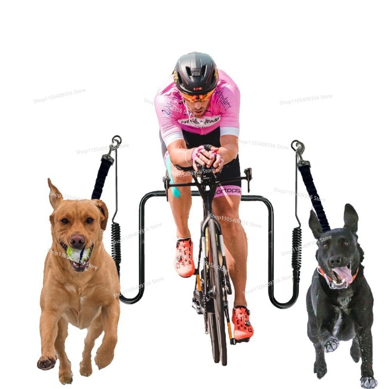 Mountain Biking With Dog - Bisiklet için Köpek Tasması Dağ Bisikleti