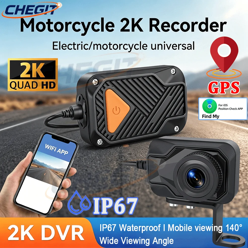 Motosiklet DVR 2K HD WiFi ve A - Mountain Biking App incelemesi ve fiyatı